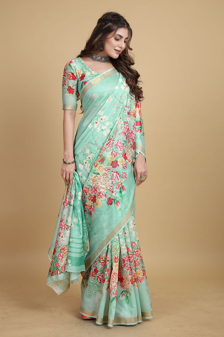 Meadow of Roses Fancy Chanderi Saree