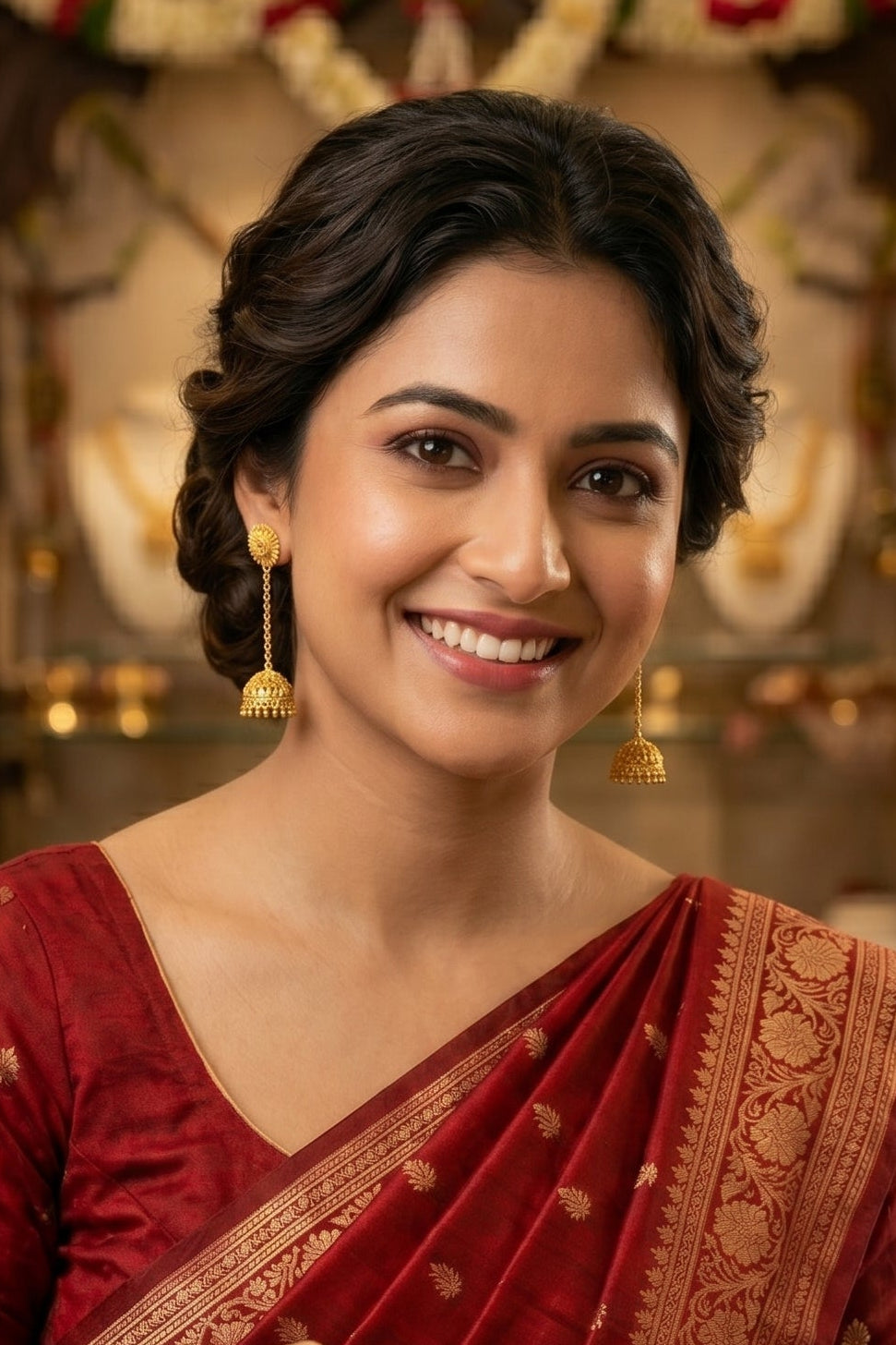 Chain Drop Jhumka Earrings(New Edition)