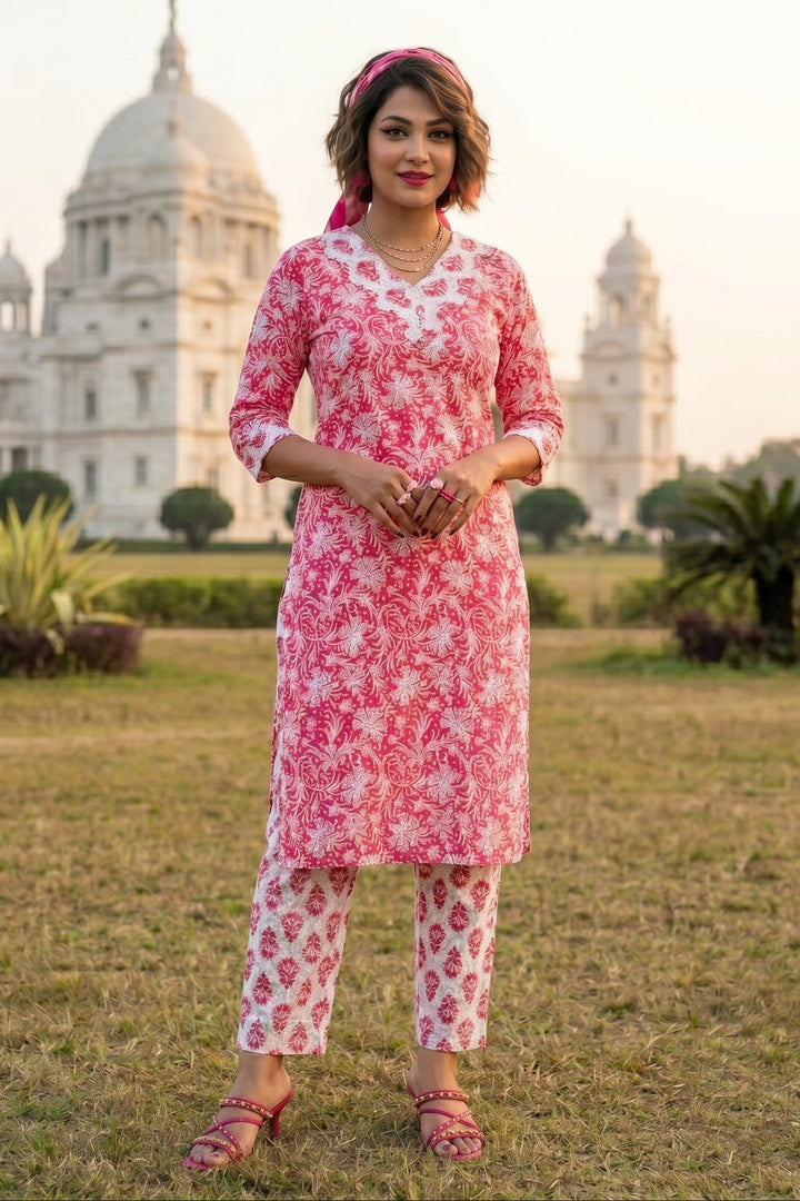 EthniCraze Cotton  Kurti Set