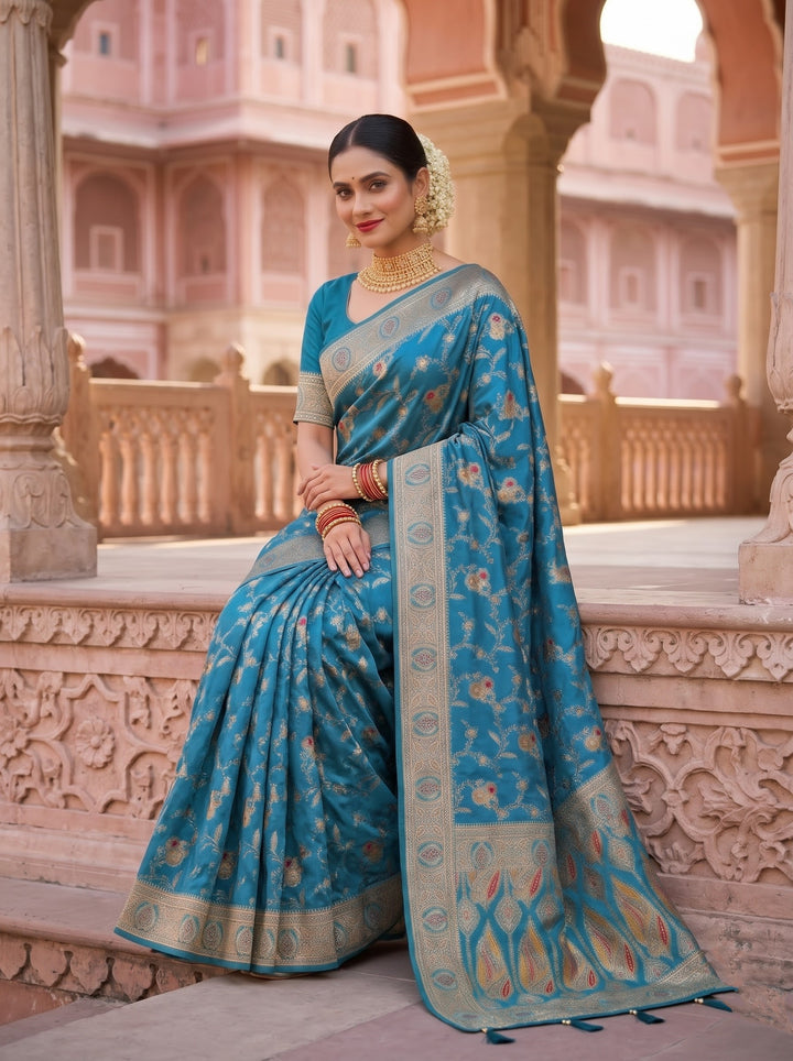 Trendsetting Aura(Satin Silk Saree)