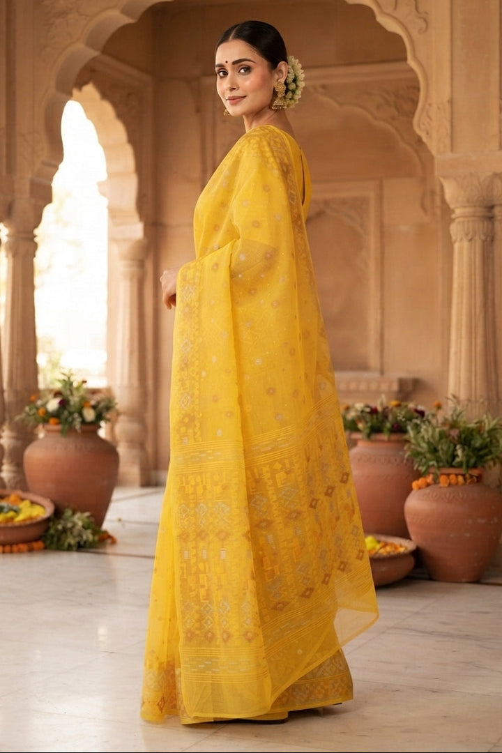 Moonloom Bengal Jamdani Saree