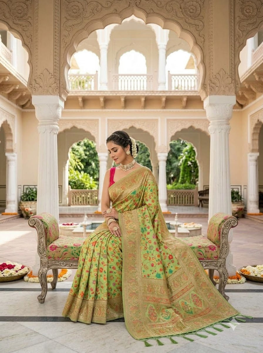 Royal Heirloom Pashmina Silk Saree