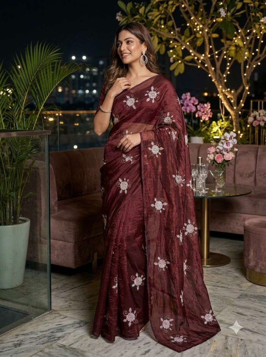 Eyes on Me Fancy Silk Saree
