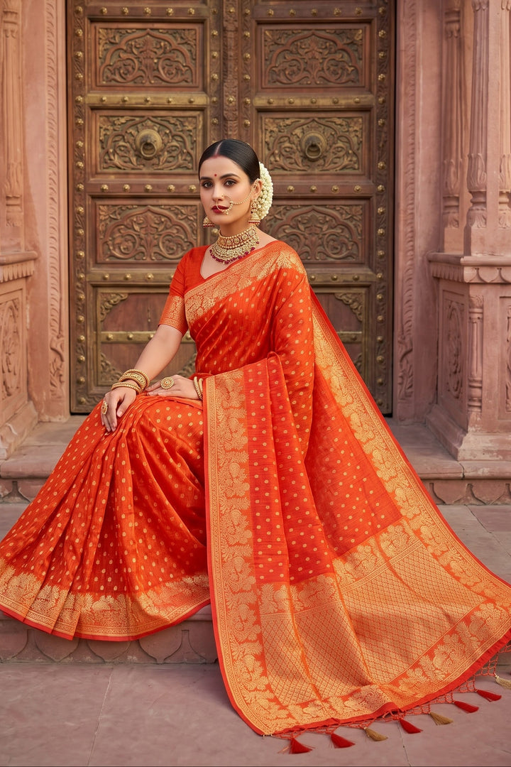 A Journey Called Dreams- Banarasi Semi Katan Silk Saree