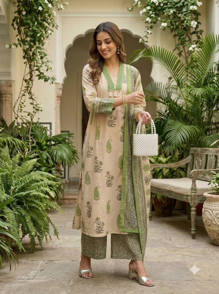 A Bloom of Grace Cotton Kurti Set