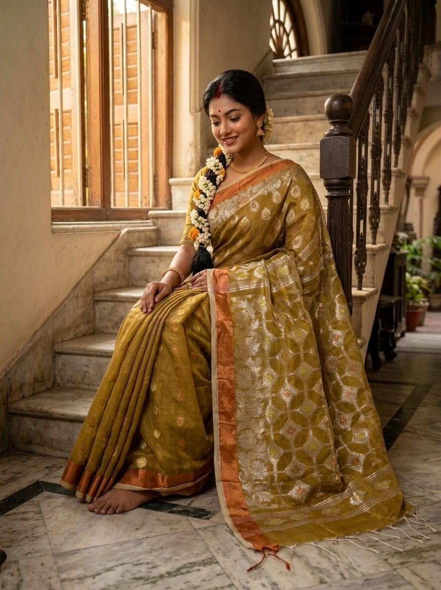 Rajeshwari Banarasi Khadi Saree