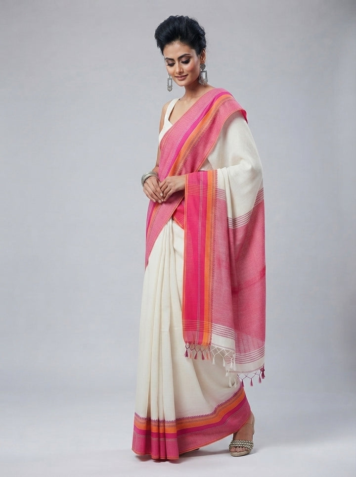 Neeladri Khadi Cotton Saree