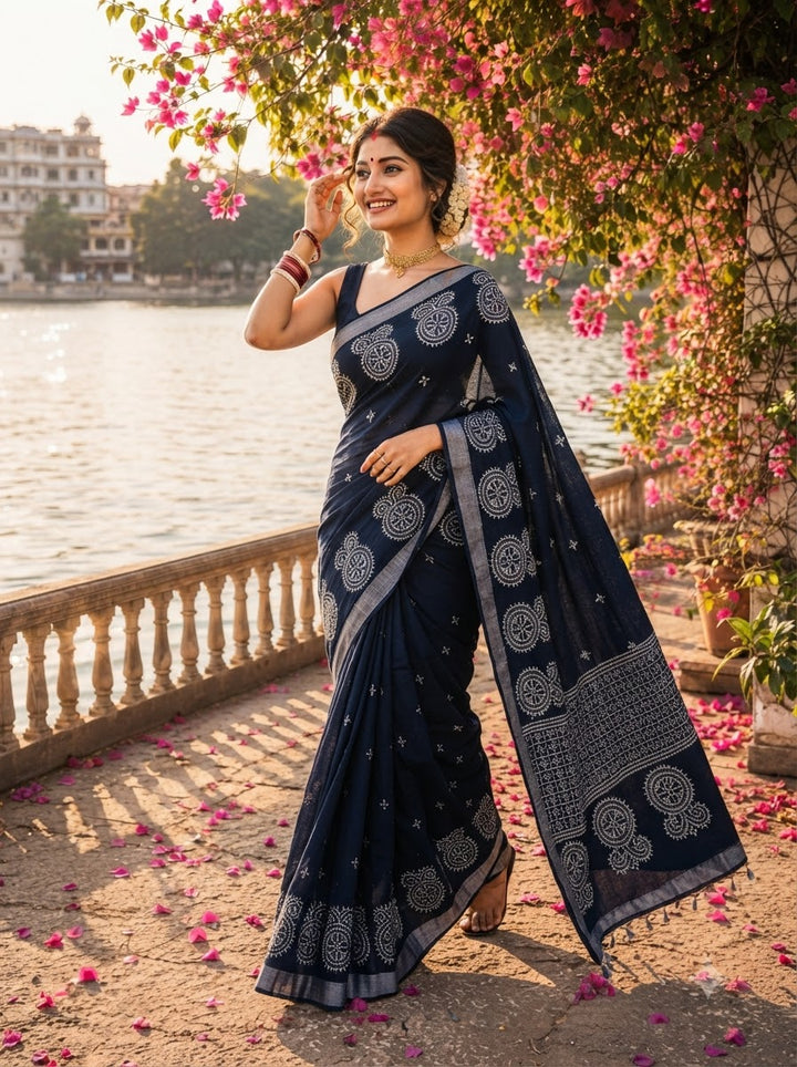 Niharika Khadi Cotton Saree