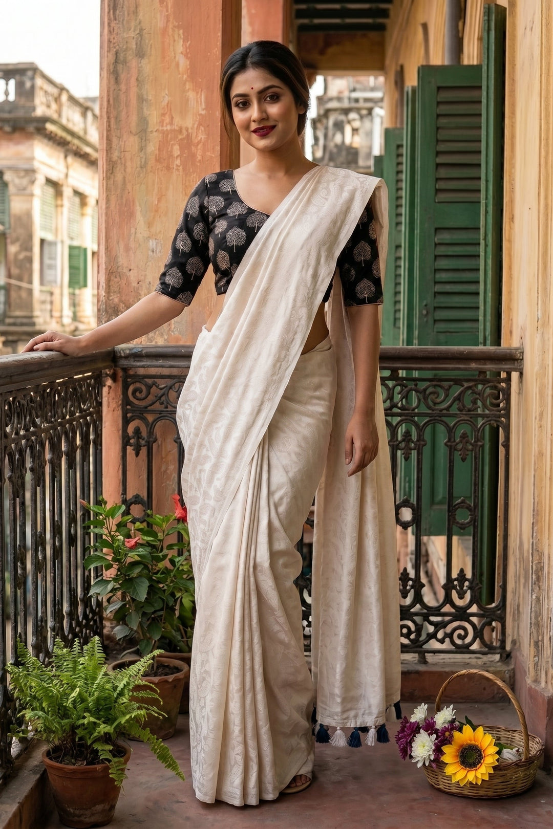 Unique Feel- Crape Silk Saree