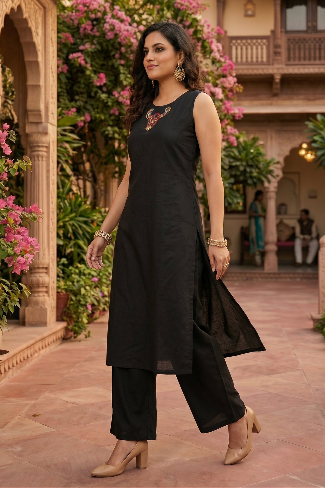 Casual Smart Cotton Kurti Set