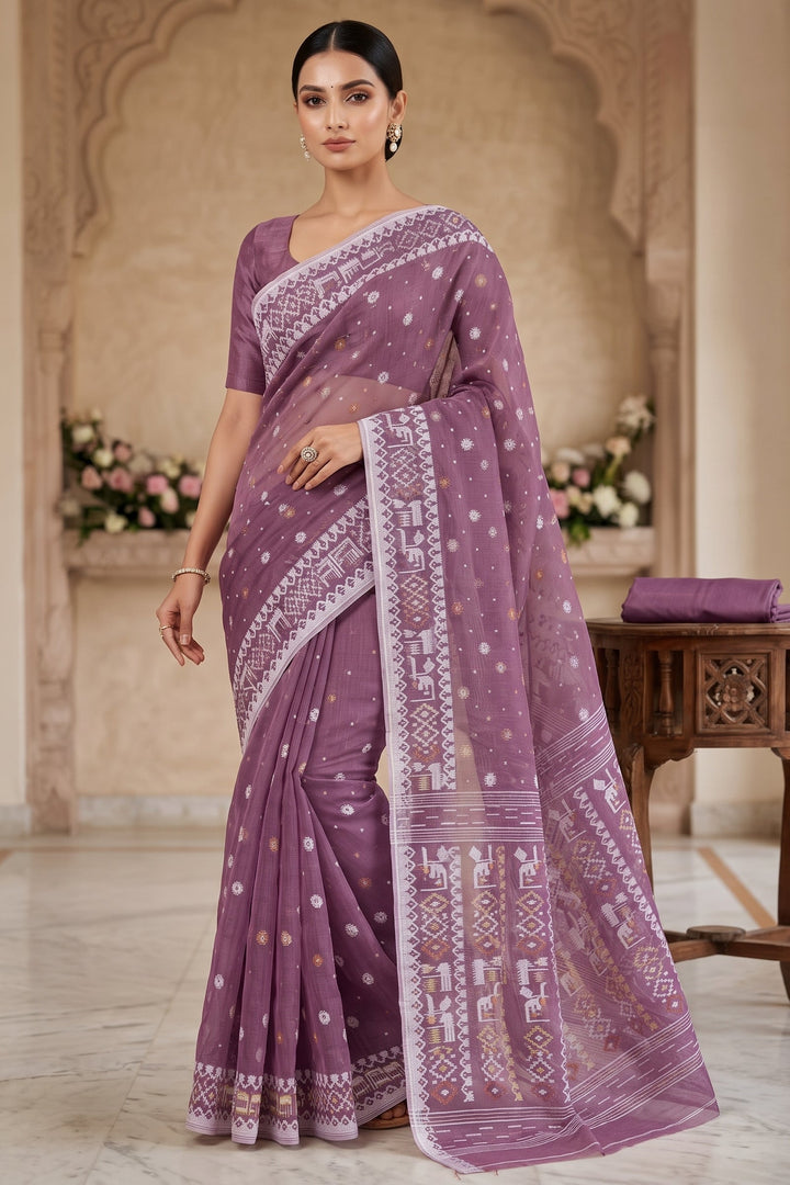 Moonloom Bengal Jamdani Saree