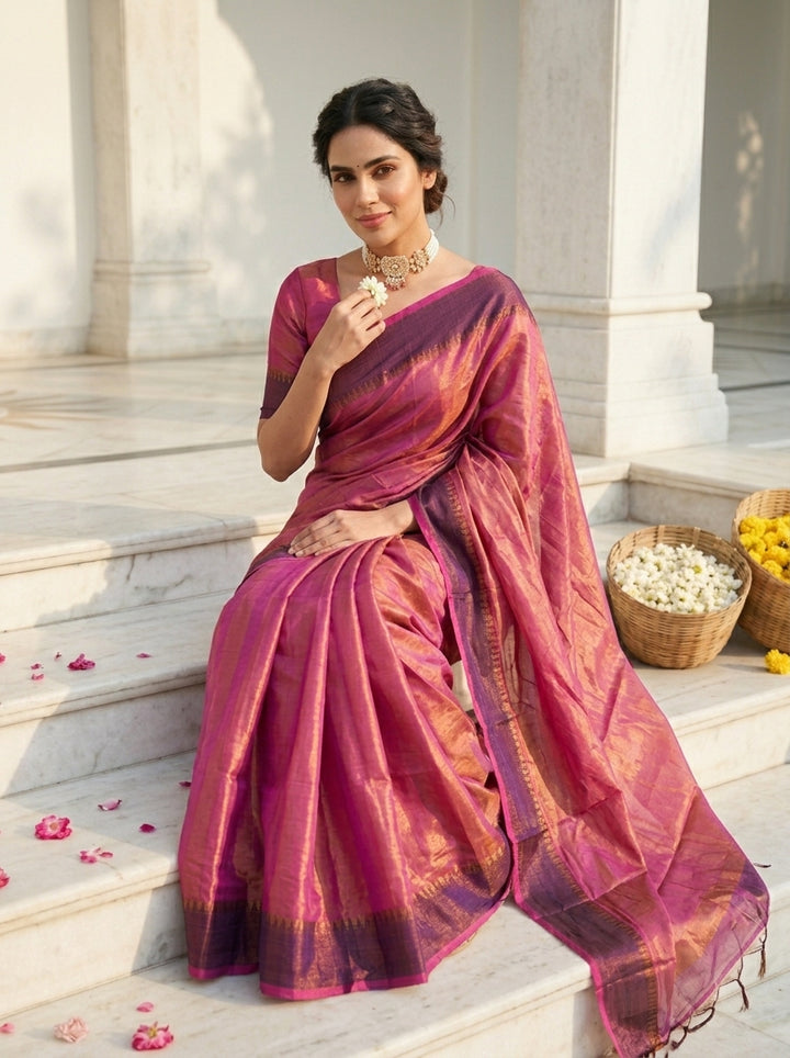 Srotaswini Tissue Cotton saree