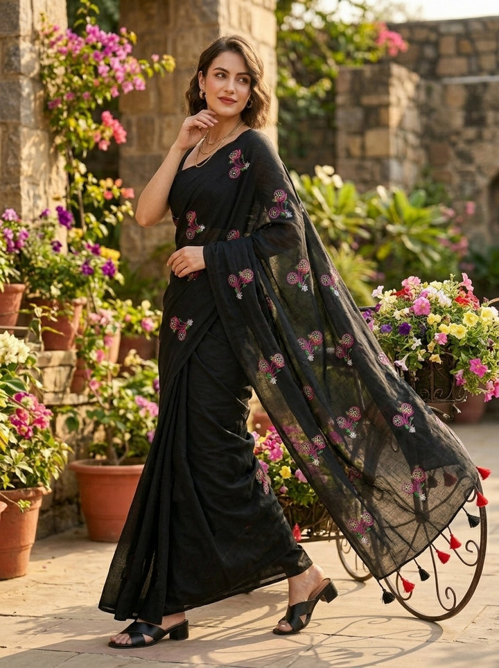 Spring Ride- Khadi Cotton Saree