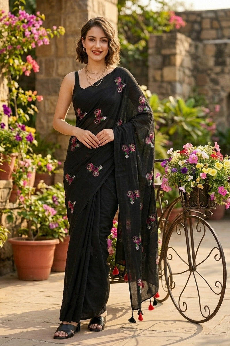 Spring Ride- Khadi Cotton Saree