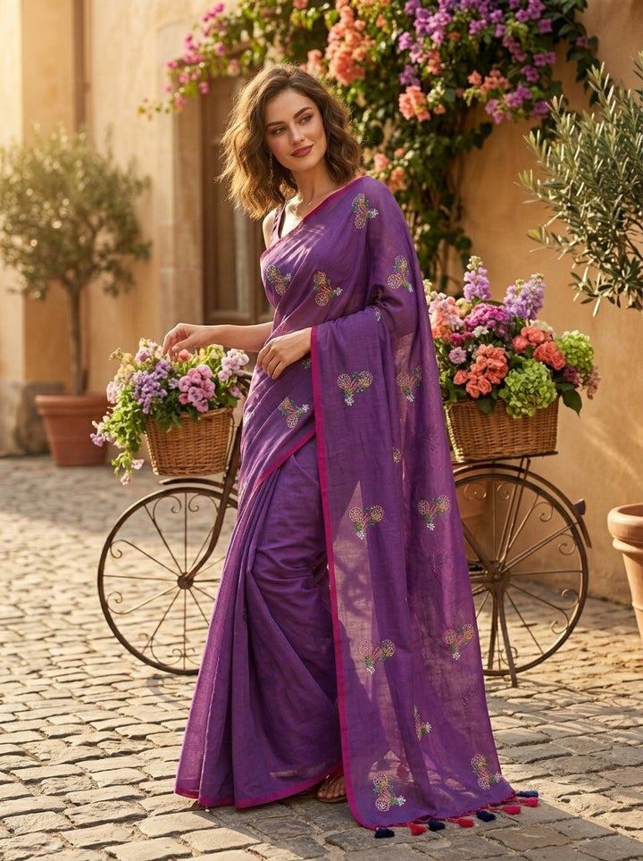 Spring Ride- Khadi Cotton Saree