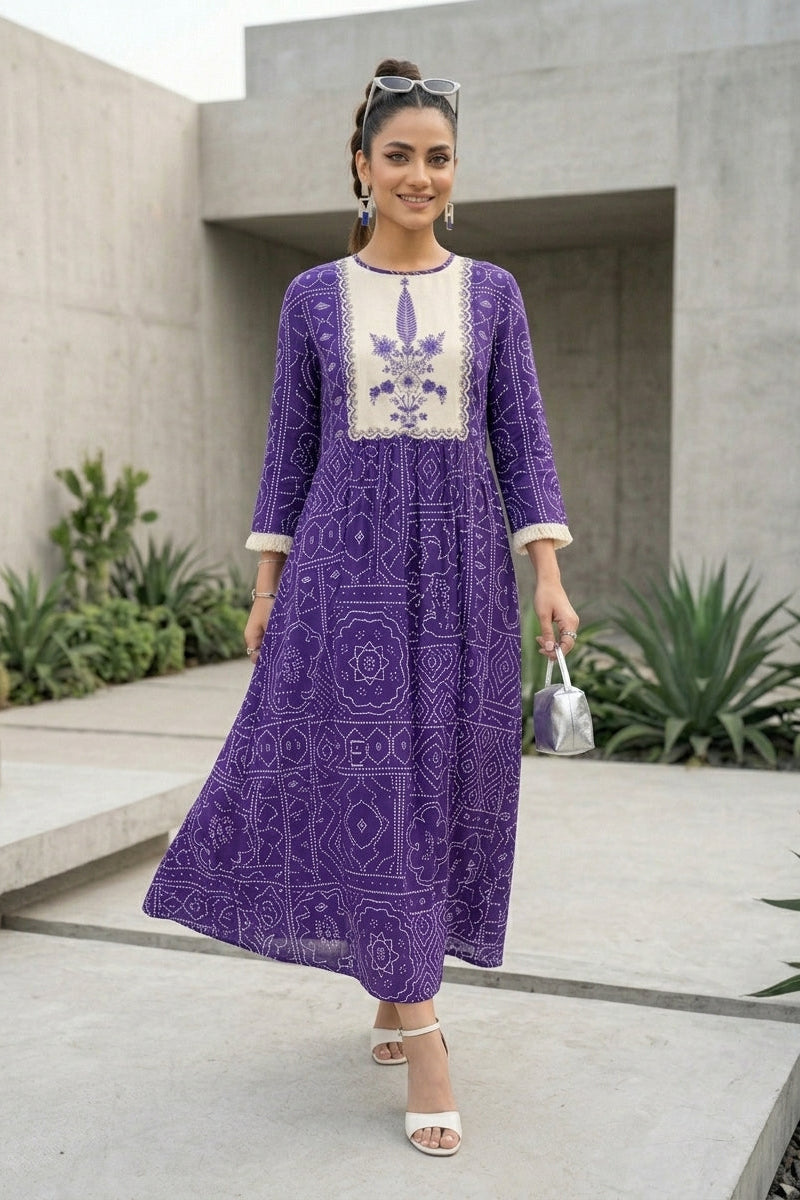 The Boho Bluebell Midi Dress