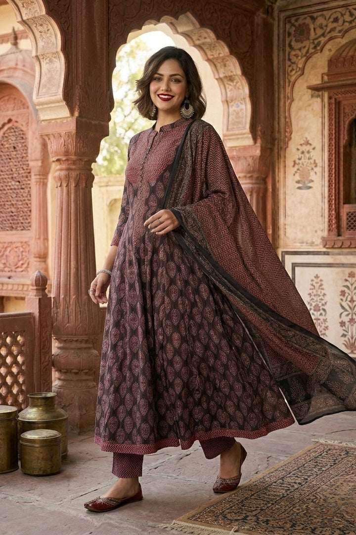 In Every Season Anarkali Cotton Suit Set
