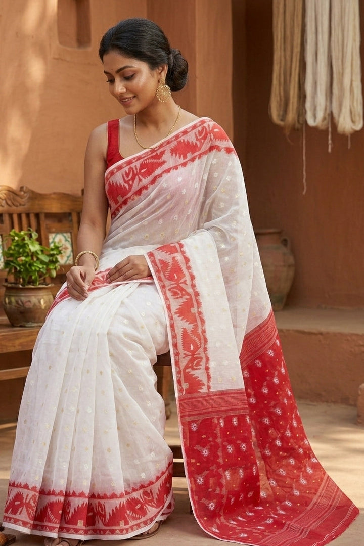 Janopriyo - Jamdani Saree