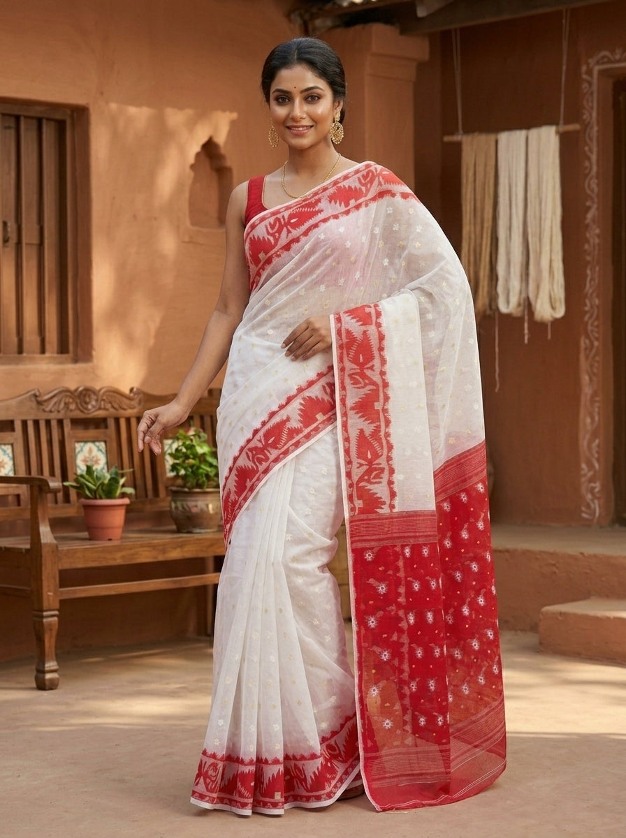 Janopriyo - Jamdani Saree