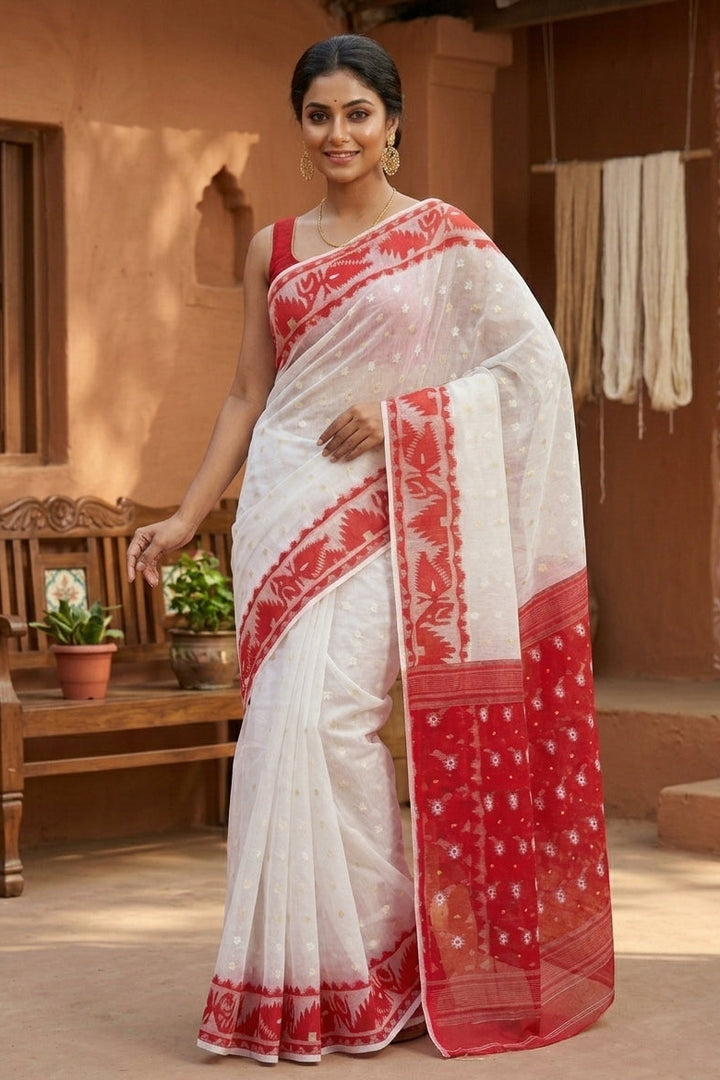Janopriyo - Jamdani Saree