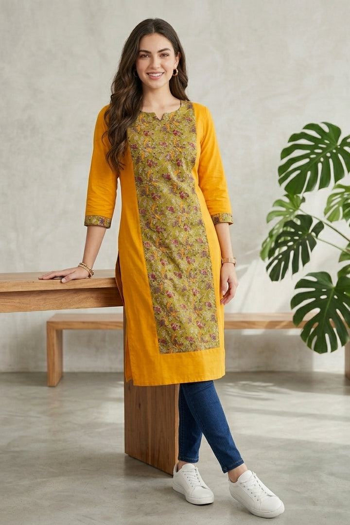 Green Fashion -Pure Sustainable Hand Block Kalamkari  Kurti