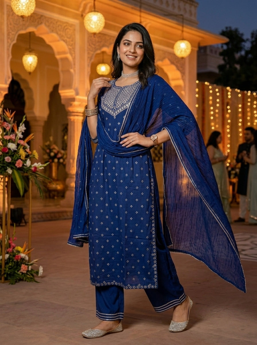 In A World Of Trends -Naira Cut Kurti Set