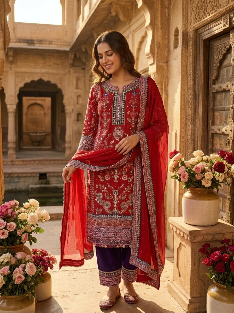 Falling In Love Again (Party Wear Suit Set)
