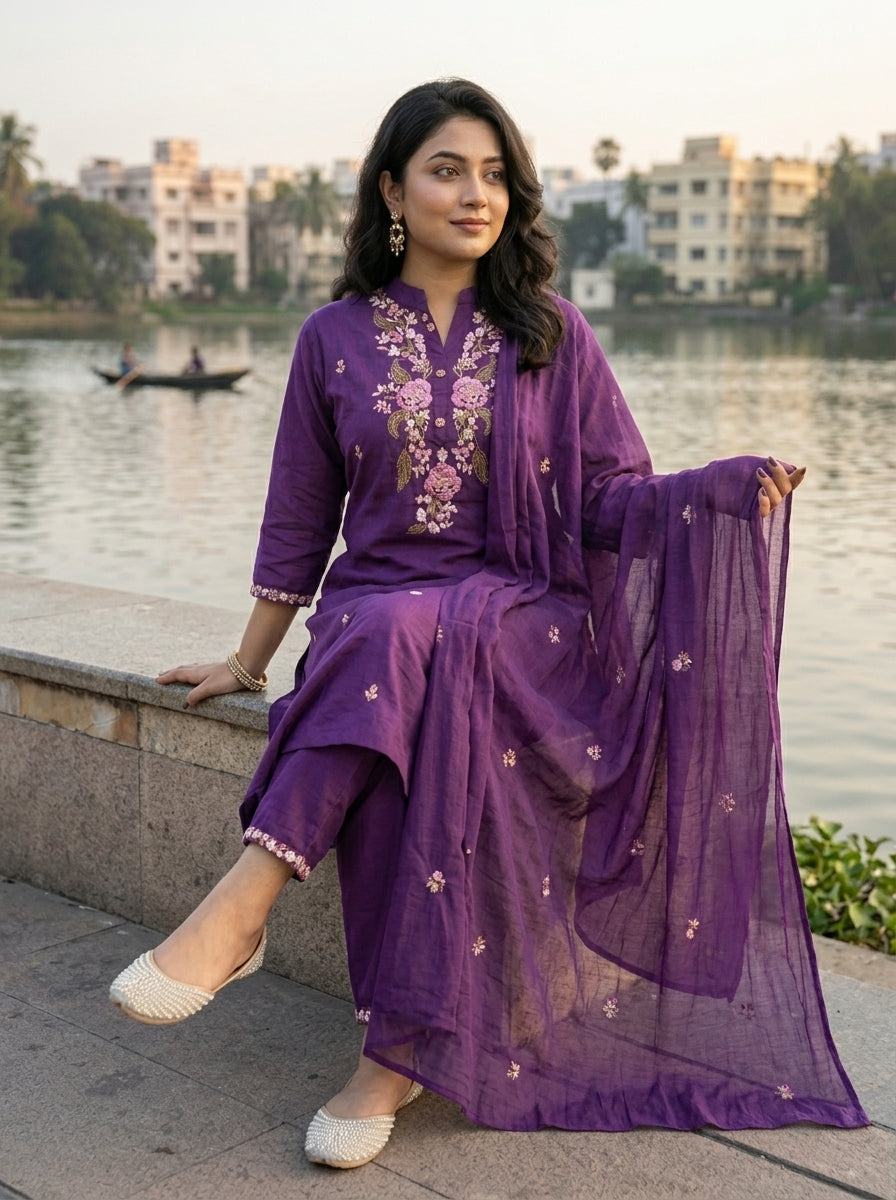 In Color Joy Cotton Kurti Set