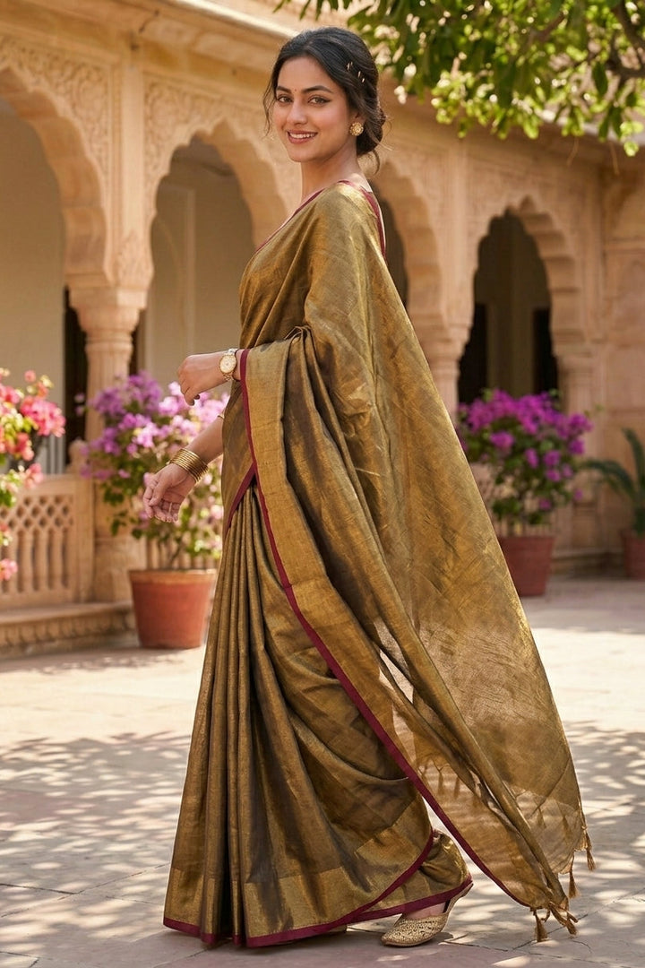 Bengal Handloom Fusion Saree