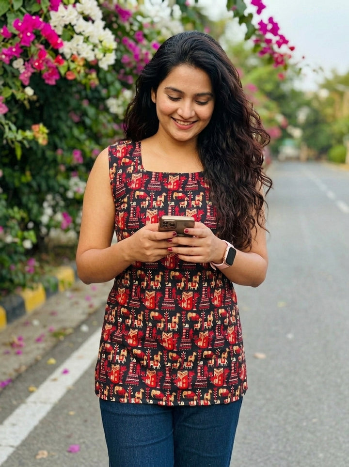 Carefree Summer-Pure Cotton Kurti