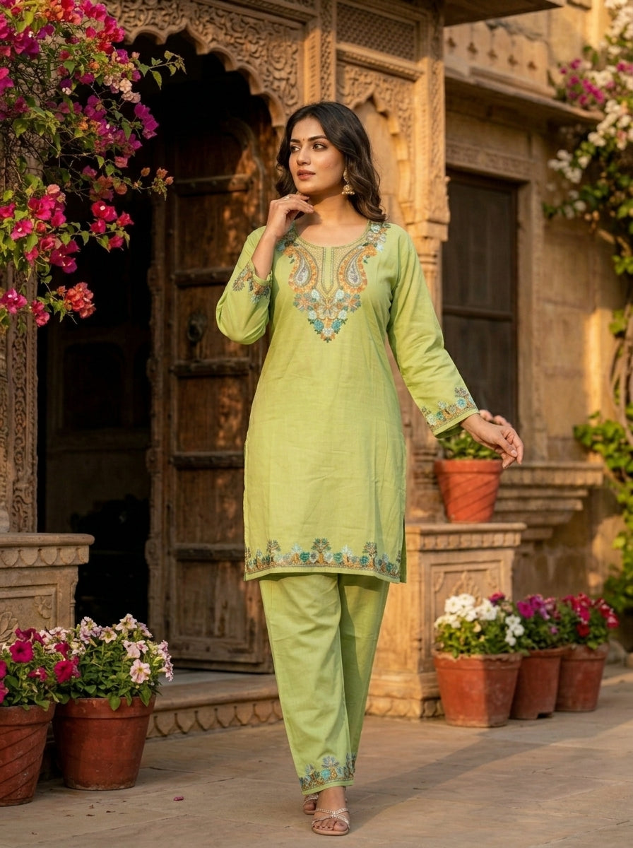 Heaven Like Kashmir - Special Kurti With Pant