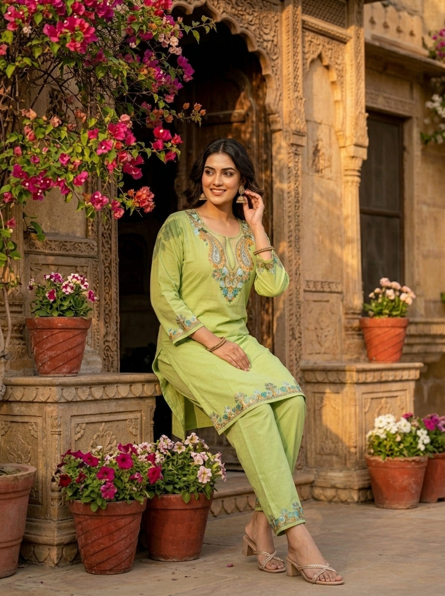 Heaven Like Kashmir - Special Kurti With Pant