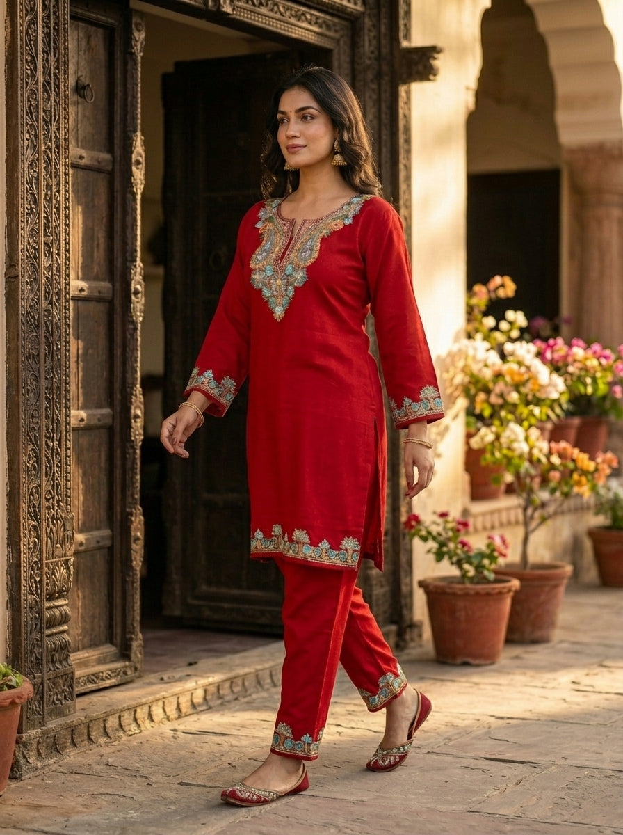Heaven Like Kashmir - Special Kurti With Pant