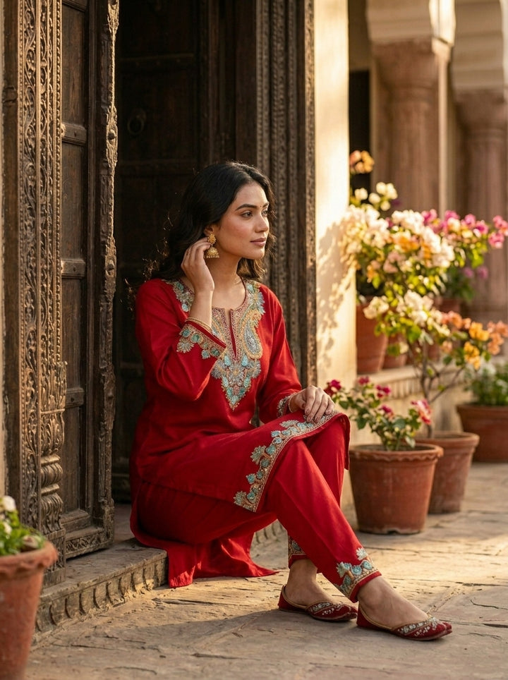 Heaven Like Kashmir - Special Kurti With Pant
