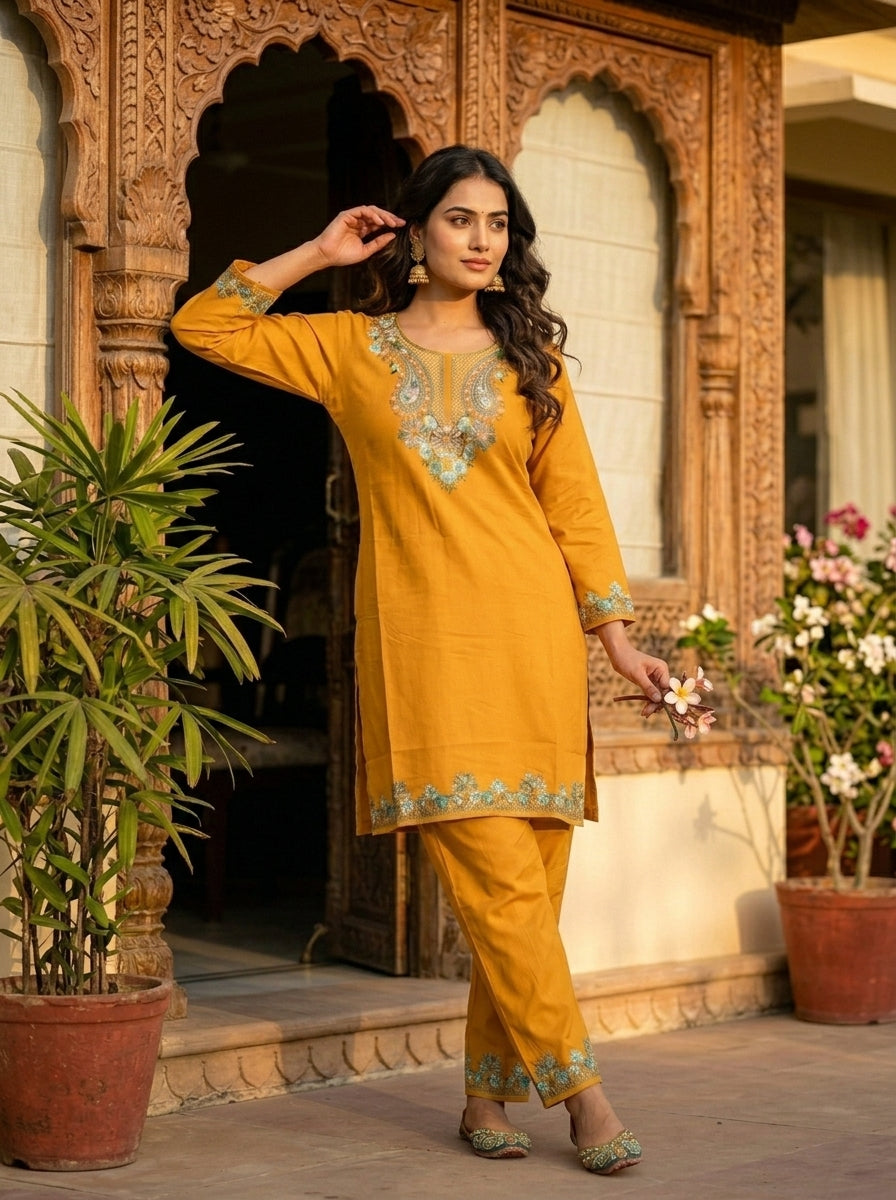 Heaven Like Kashmir - Special Kurti With Pant