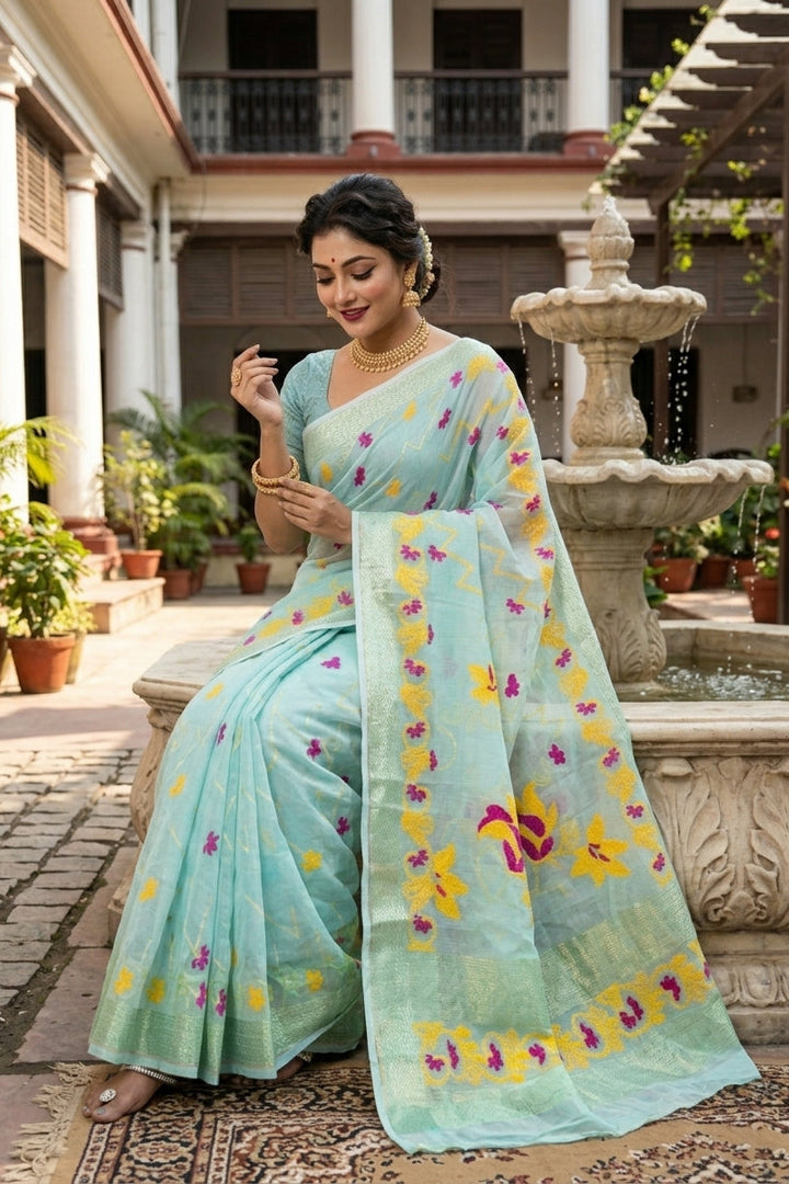 Nirjharini Dhakai Jamdani Saree