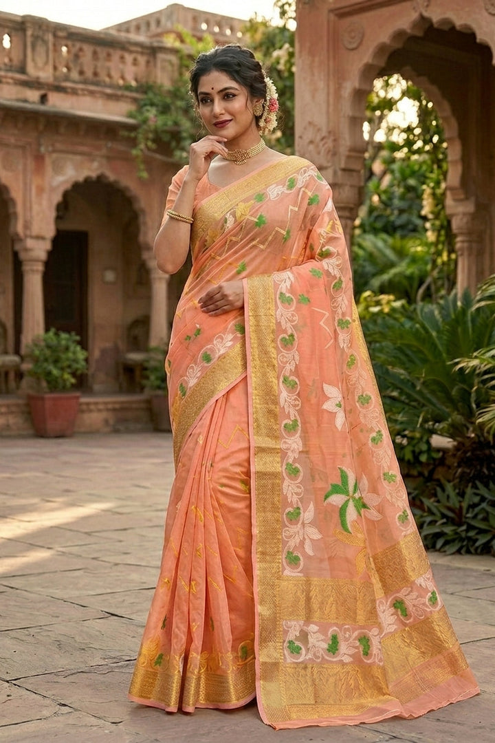 Nirjharini Dhakai Jamdani Saree