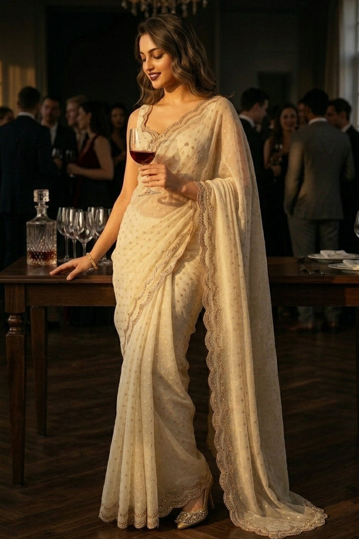 Shine Crystal Silk Saree