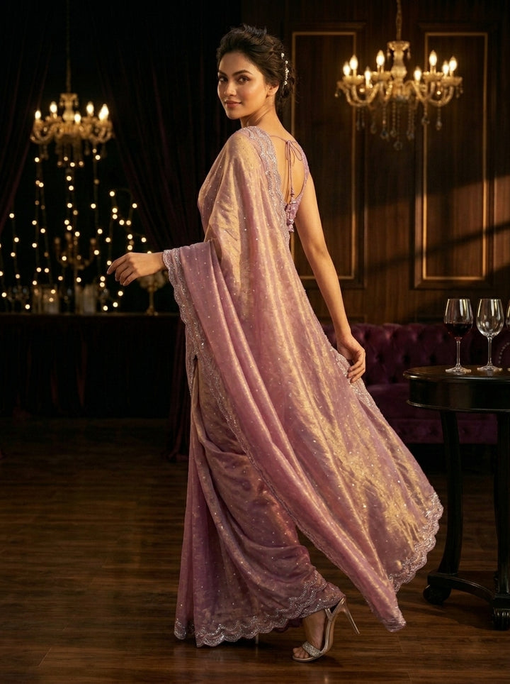 Shine Crystal Silk Saree