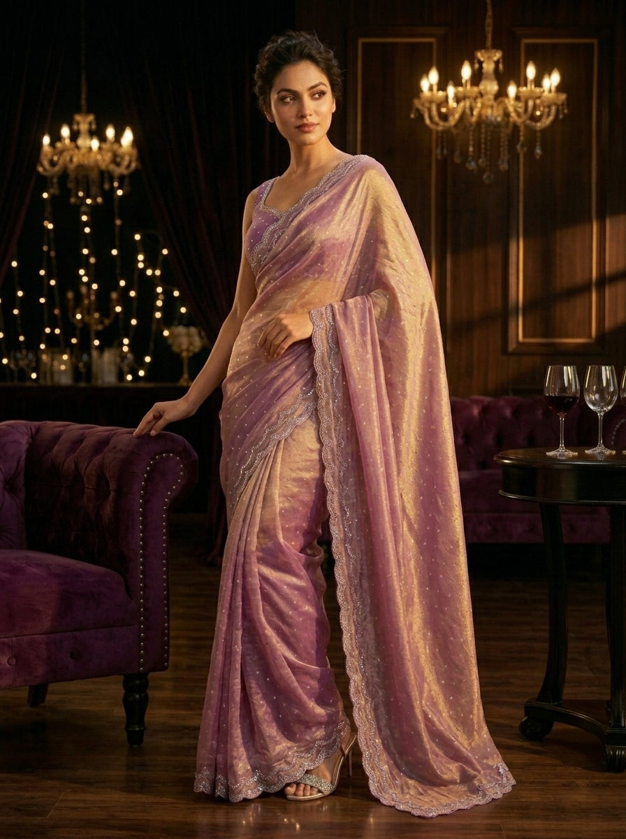 Shine Crystal Silk Saree