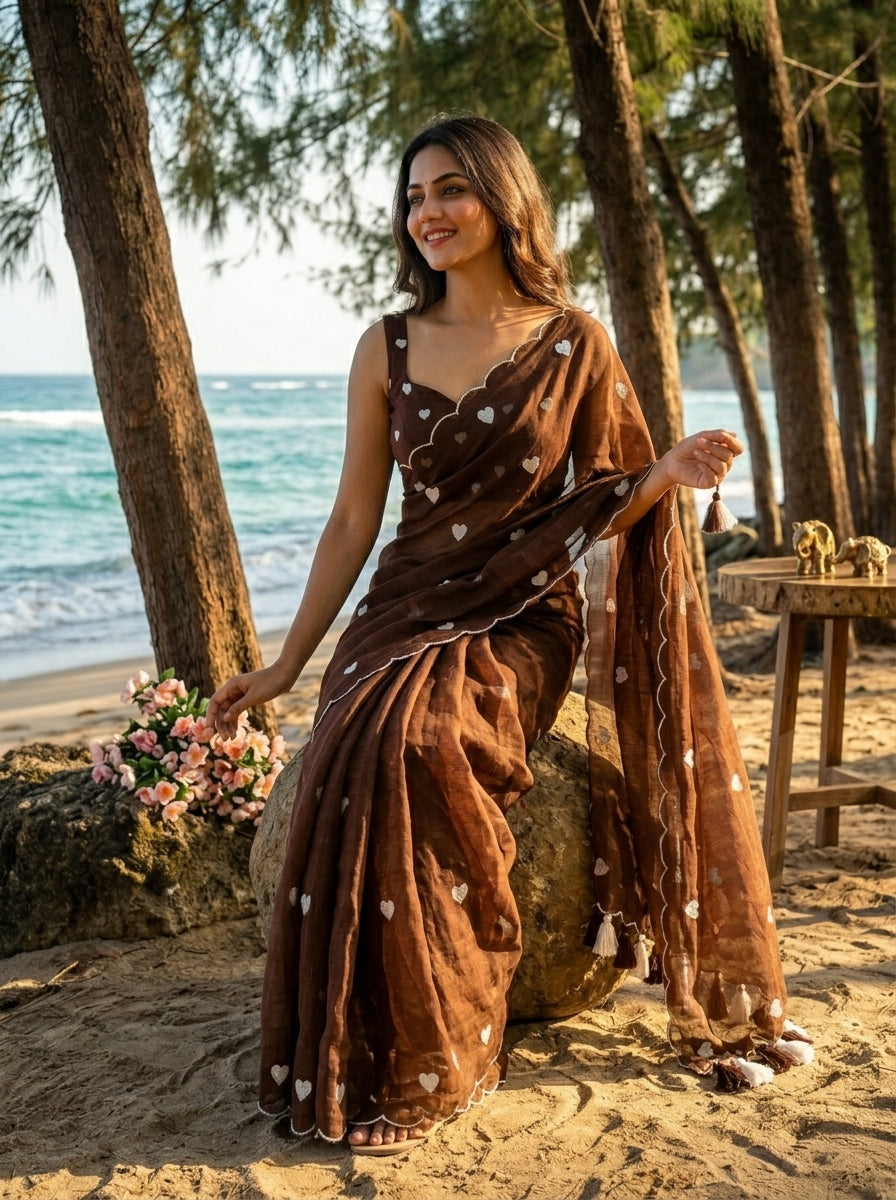 Sunkissed Love Mul Cotton Saree