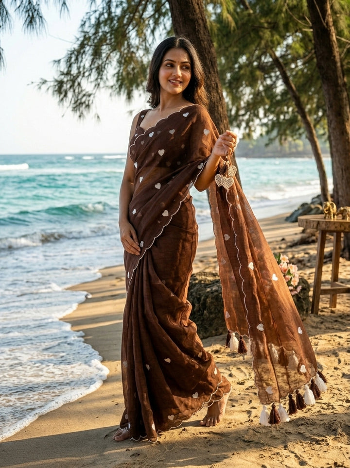 Sunkissed Love Mul Cotton Saree