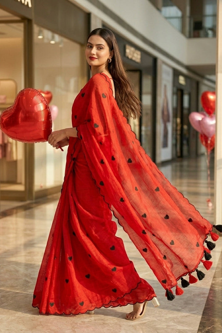 Sunkissed Love Mul Cotton Saree