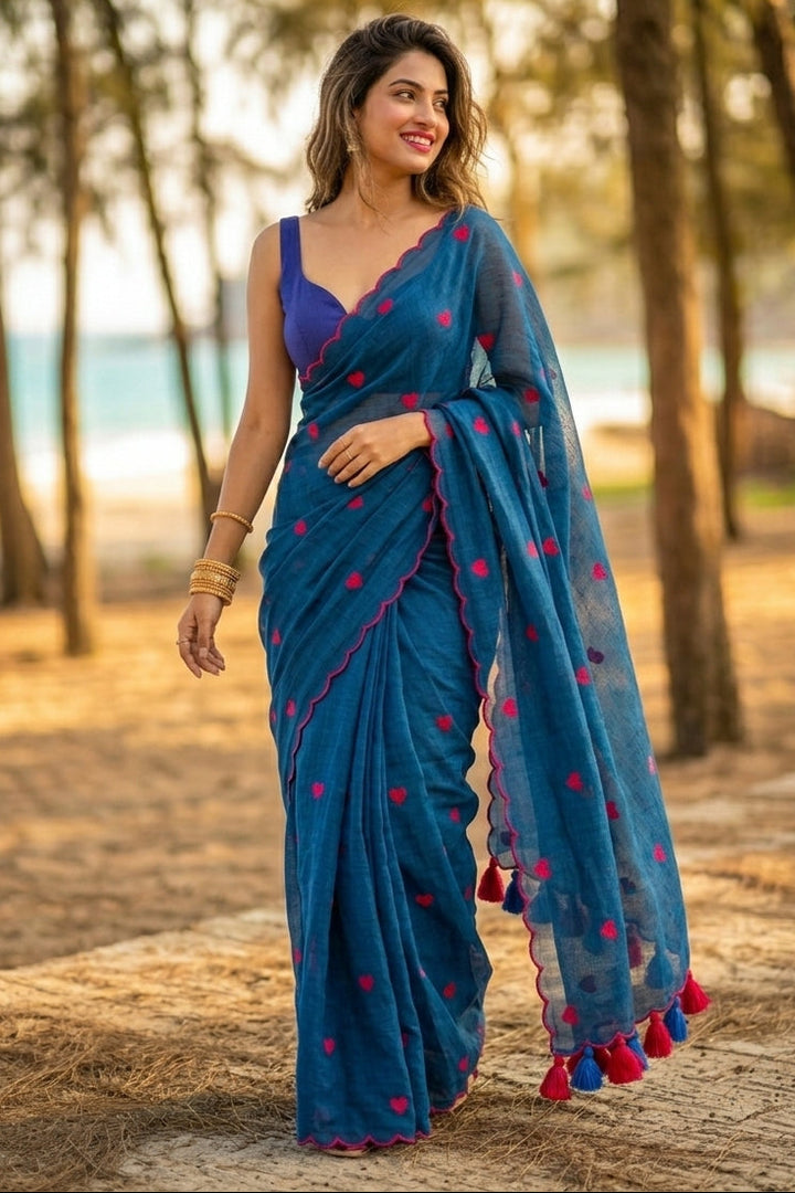 Sunkissed Love Mul Cotton Saree