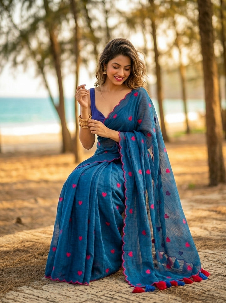 Sunkissed Love Mul Cotton Saree