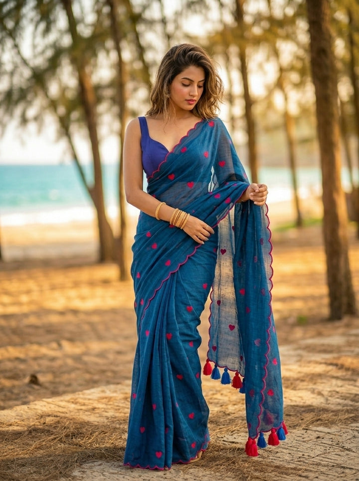 Sunkissed Love Mul Cotton Saree