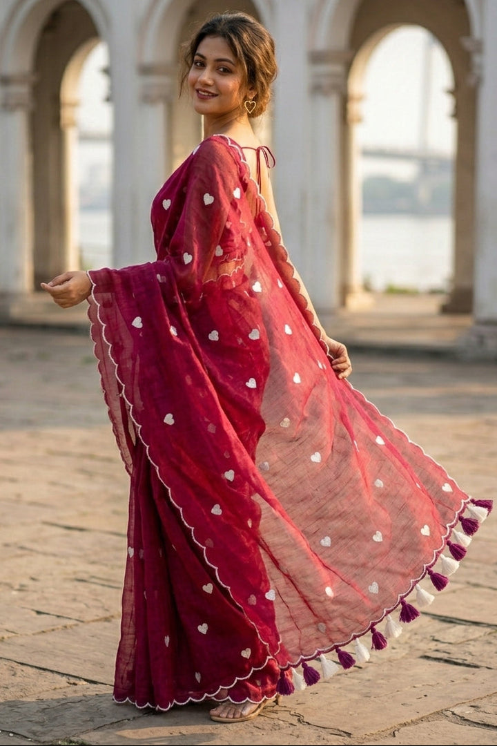 Sunkissed Love Mul Cotton Saree