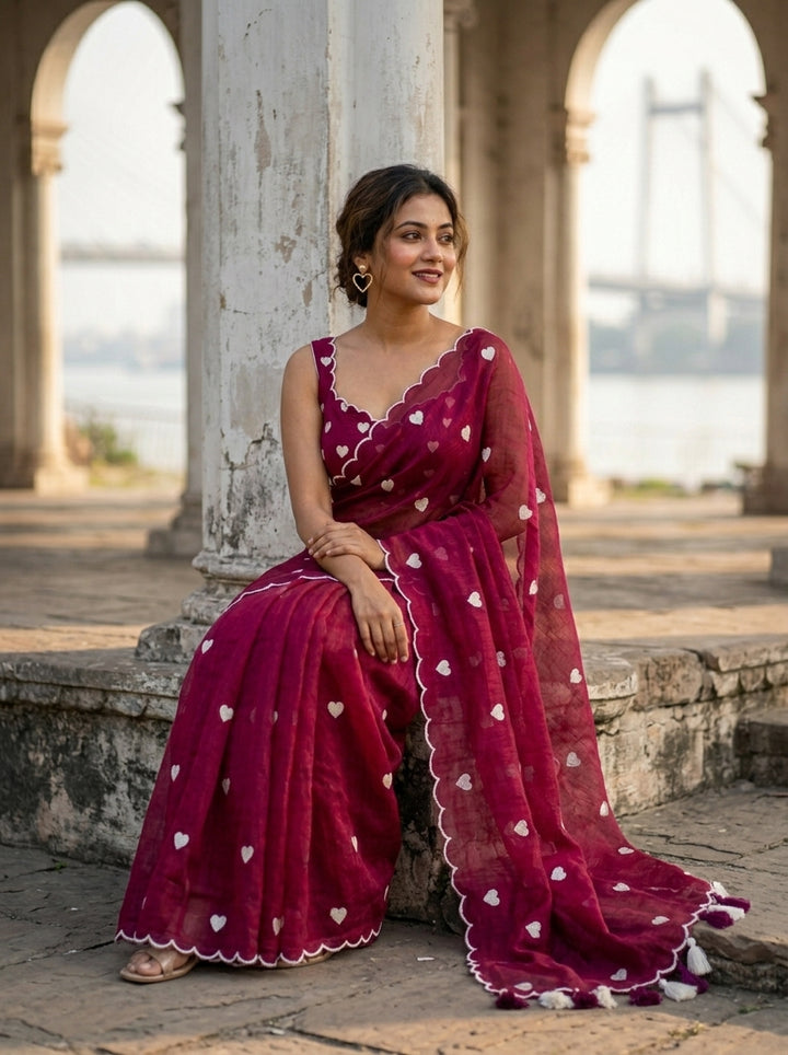 Sunkissed Love Mul Cotton Saree