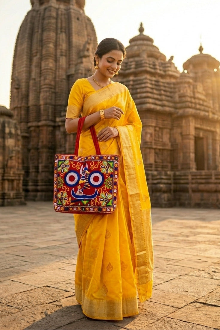 Rath Katha- Embroidered Tote Bag