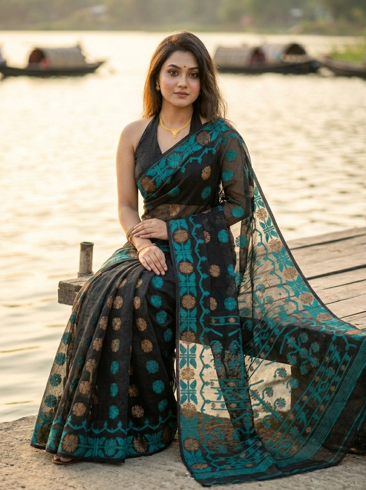 Kanaklata  Jamdani  Saree